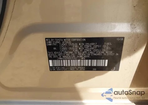 2009 Toyota Rav4 Limited V6 z USA, uszkodzony, nr VIN JTMBK31V795075762